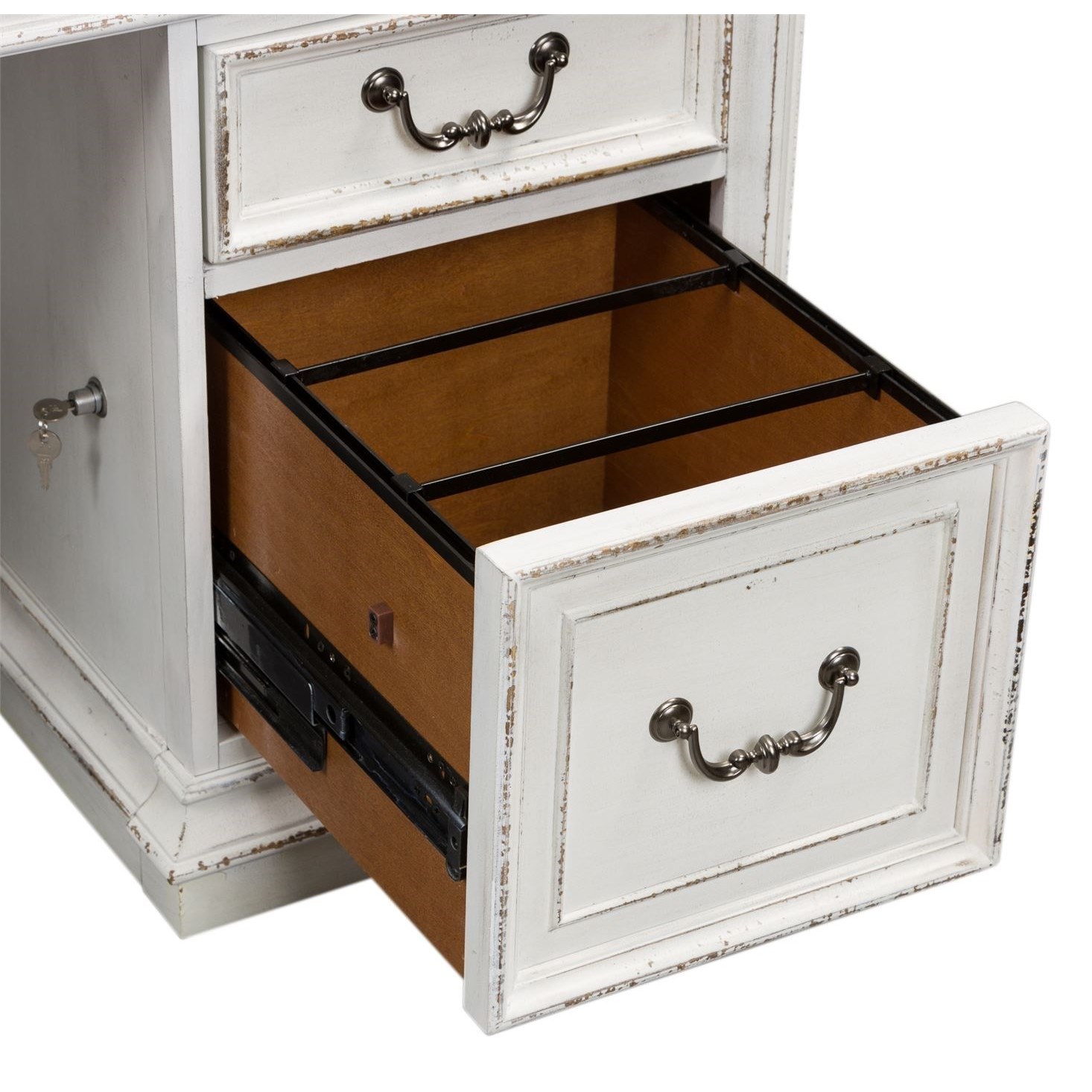Liberty Furniture Magnolia Manor Office Traditional Executive Desk with ...